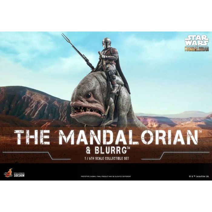 Star Wars The Mandalorian Action Figure 2-Pack 1/6 The Mandalorian & Blurrg 37 cm