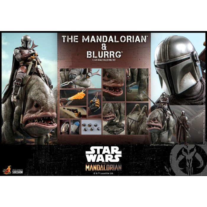 Star Wars The Mandalorian Action Figure 2-Pack 1/6 The Mandalorian & Blurrg 37 cm