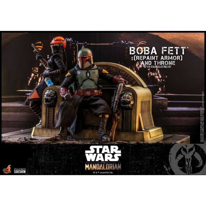 Star Wars: The Mandalorian Action Figure 1/6 Boba Fett Repaint Armor and Throne Special Edition 30 cm