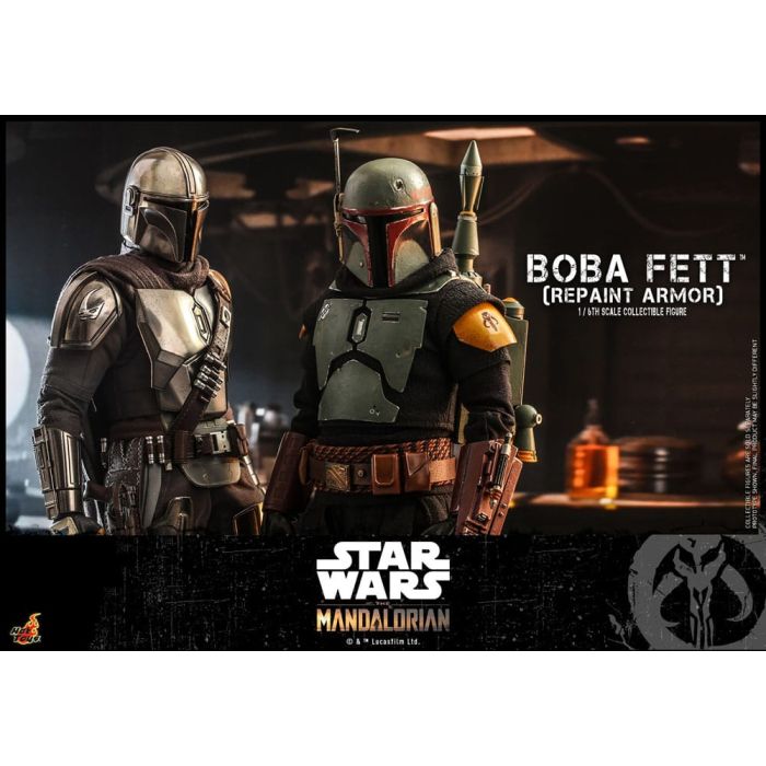 Star Wars: The Mandalorian Action Figure 1/6 Boba Fett Repaint Armor Special Edition 30 cm