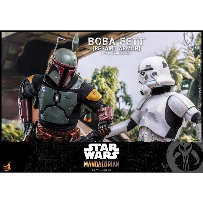 Star Wars: The Mandalorian Action Figure 1/6 Boba Fett Repaint Armor Special Edition 30 cm