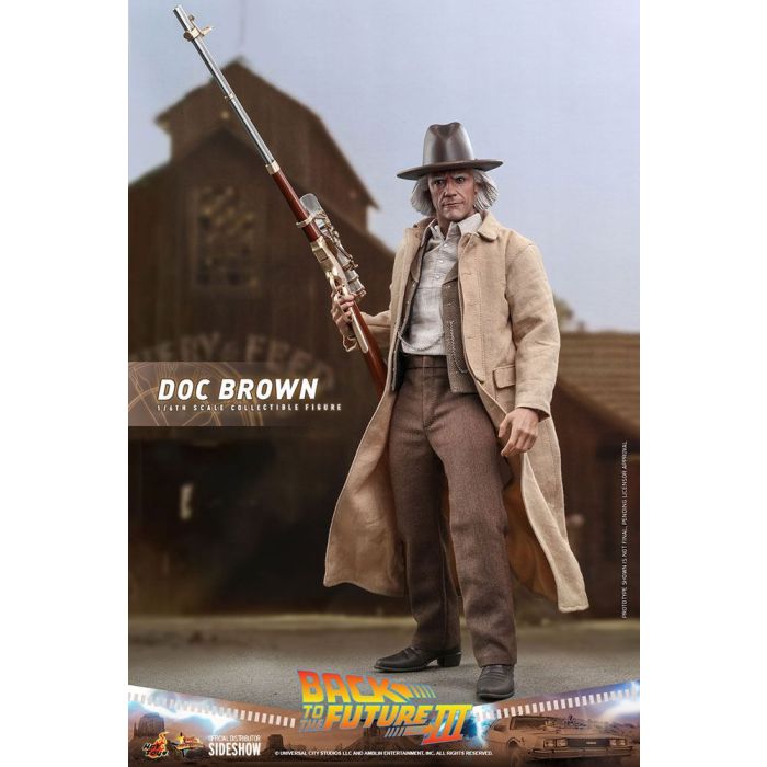 Back To The Future III Movie Masterpiece Action Figure 1/6 Doc Brown 32 cm