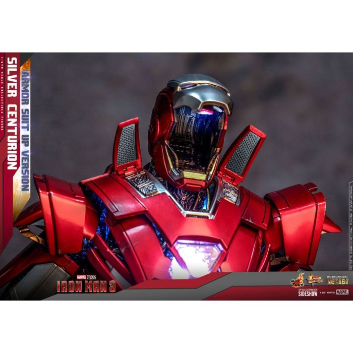 Iron Man 3 Movie Masterpiece Action Figure 1/6 Silver Centurion (Armor Suit Up Version) 32 cm