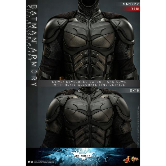 The Dark Knight Rises Movie Masterpiece Action Figures & Diorama 1/6 Batman Armory with Bruce Wayne 30 cm