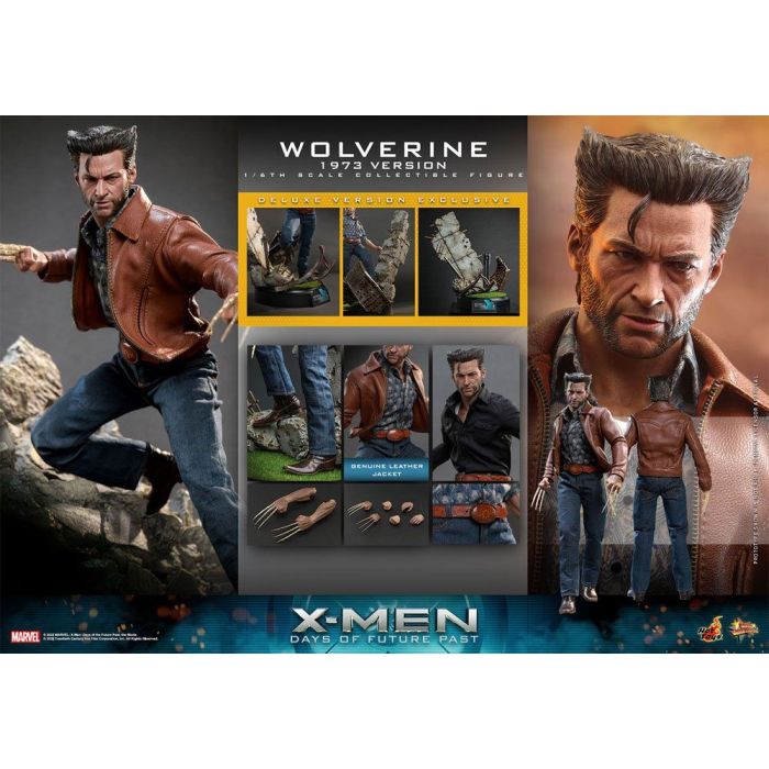X-Men Days of Future Past Movie Masterpiece Action Figure 1/6 Wolverine (1973 Version) Deluxe Version 30 cm