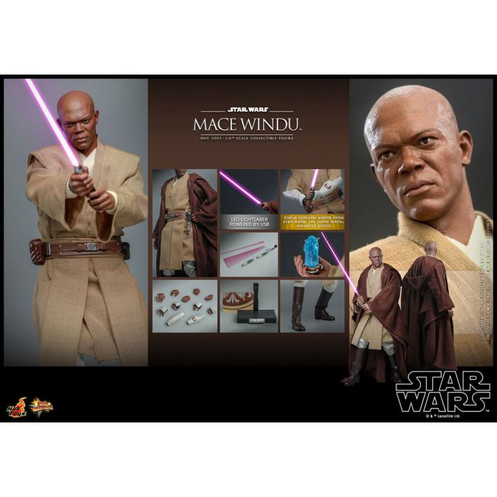 Star Wars: Episode II Action Figure 1/6 Mace Windu 32 cm