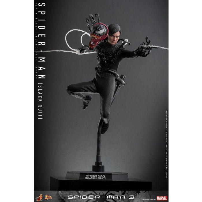 Spider-Man 3 Movie Masterpiece Action Figure 1/6 Spider-Man (Black Suit) 30 cm