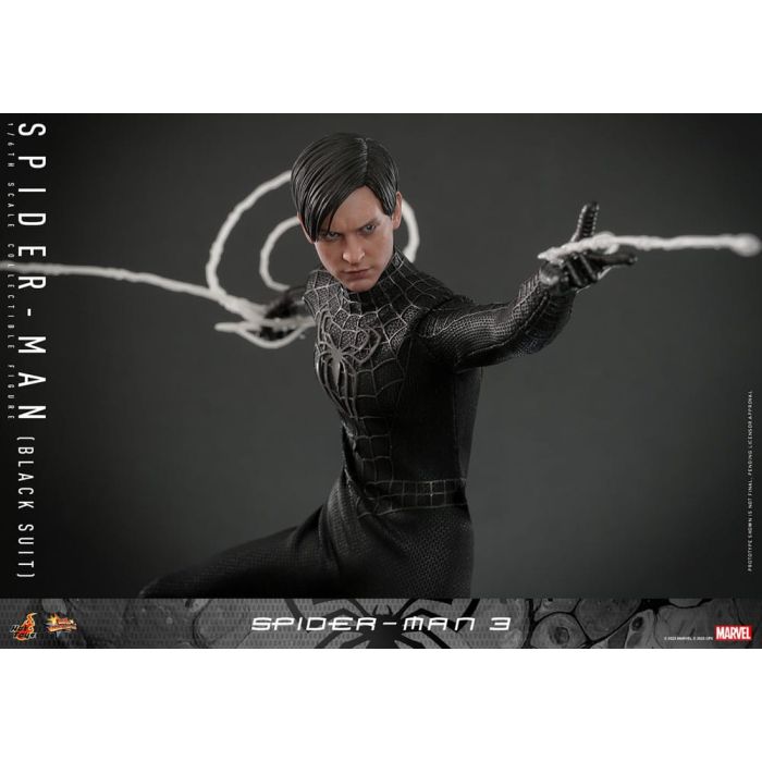 Spider-Man 3 Movie Masterpiece Action Figure 1/6 Spider-Man (Black Suit) 30 cm