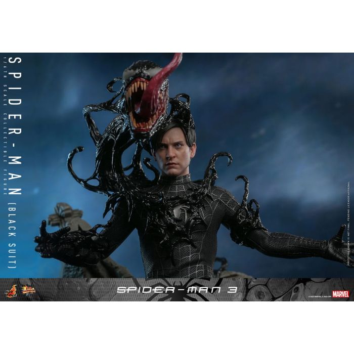 Spider-Man 3 Movie Masterpiece Action Figure 1/6 Spider-Man (Black Suit) 30 cm