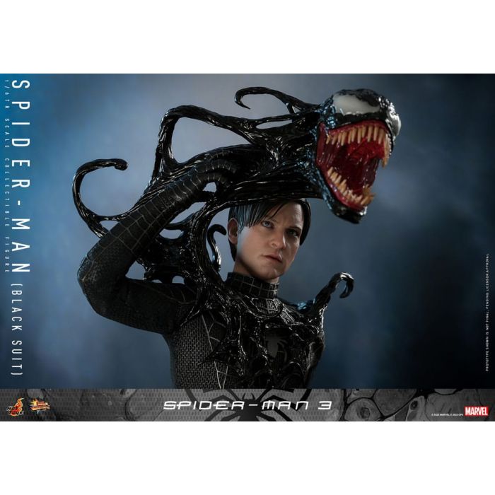Spider-Man 3 Movie Masterpiece Action Figure 1/6 Spider-Man (Black Suit) 30 cm