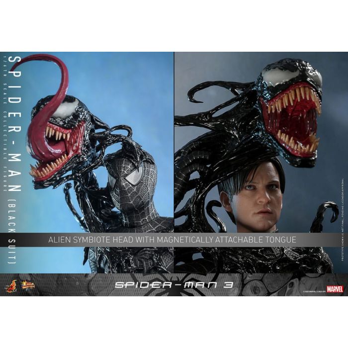 Spider-Man 3 Movie Masterpiece Action Figure 1/6 Spider-Man (Black Suit) 30 cm