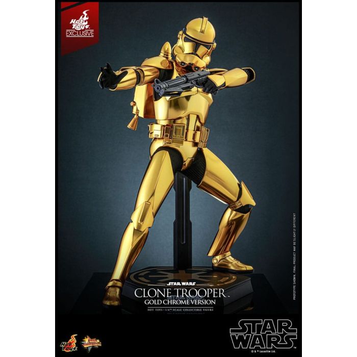 Star Wars Action Figure 1/6 Clone Trooper (Gold Chrome Version) Exclusive 30 cm