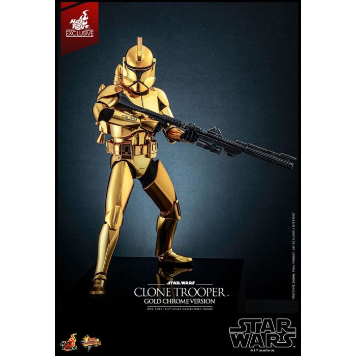 Star Wars Action Figure 1/6 Clone Trooper (Gold Chrome Version) Exclusive 30 cm
