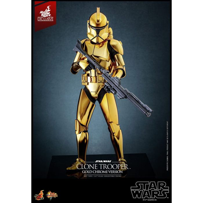 Star Wars Action Figure 1/6 Clone Trooper (Gold Chrome Version) Exclusive 30 cm