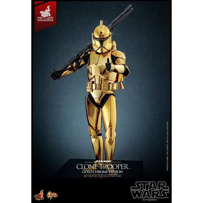 Star Wars Action Figure 1/6 Clone Trooper (Gold Chrome Version) Exclusive 30 cm