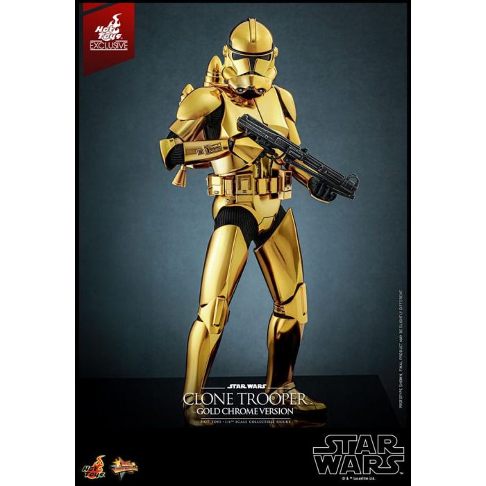 Star Wars Action Figure 1/6 Clone Trooper (Gold Chrome Version) Exclusive 30 cm