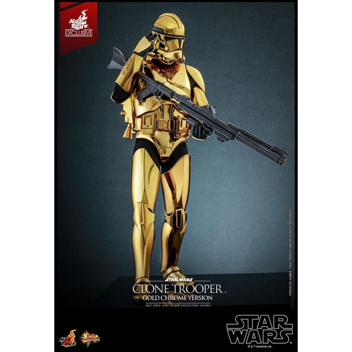 Star Wars Action Figure 1/6 Clone Trooper (Gold Chrome Version) Exclusive 30 cm