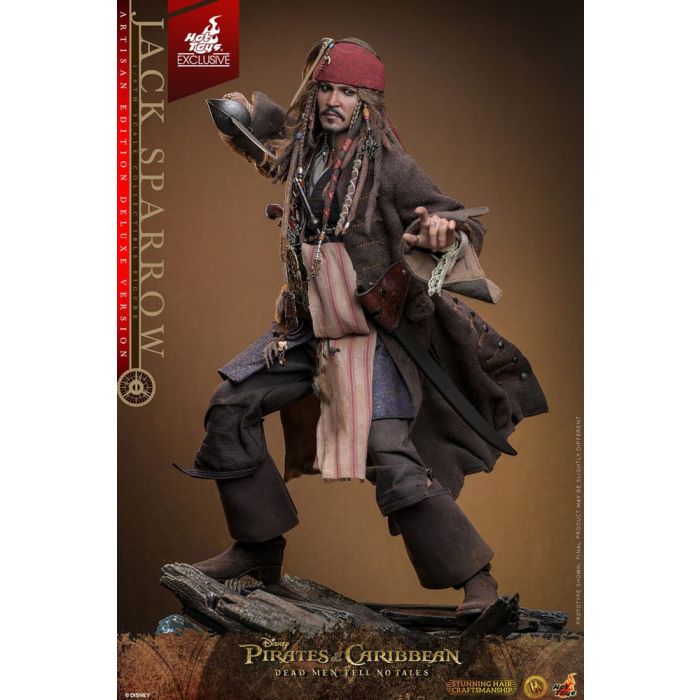 Jack Sparrow - Artisan Edition Deluxe Version - 1:6 Scale Figure - Hot Toys - Pirates of the Caribbean: Dead Men Tell No Tales