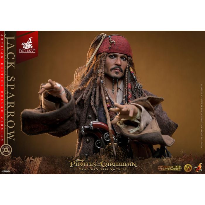 Jack Sparrow - Artisan Edition Deluxe Version - 1:6 Scale Figure - Hot Toys - Pirates of the Caribbean: Dead Men Tell No Tales
