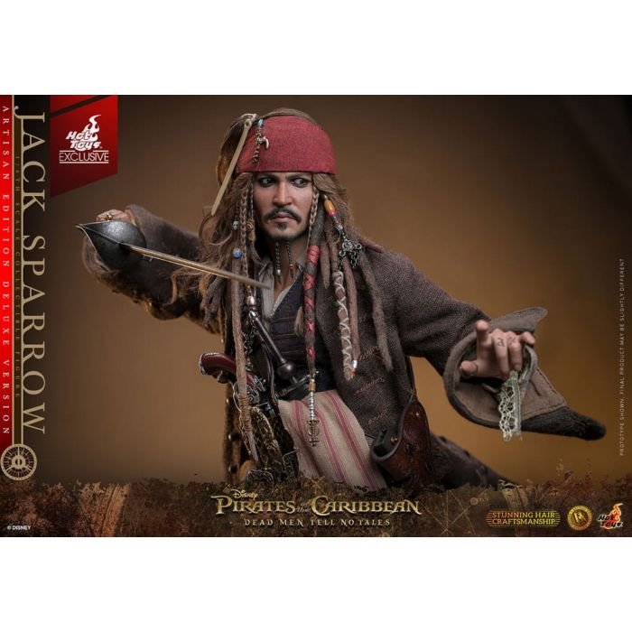 Jack Sparrow - Artisan Edition Deluxe Version - 1:6 Scale Figure - Hot Toys - Pirates of the Caribbean: Dead Men Tell No Tales
