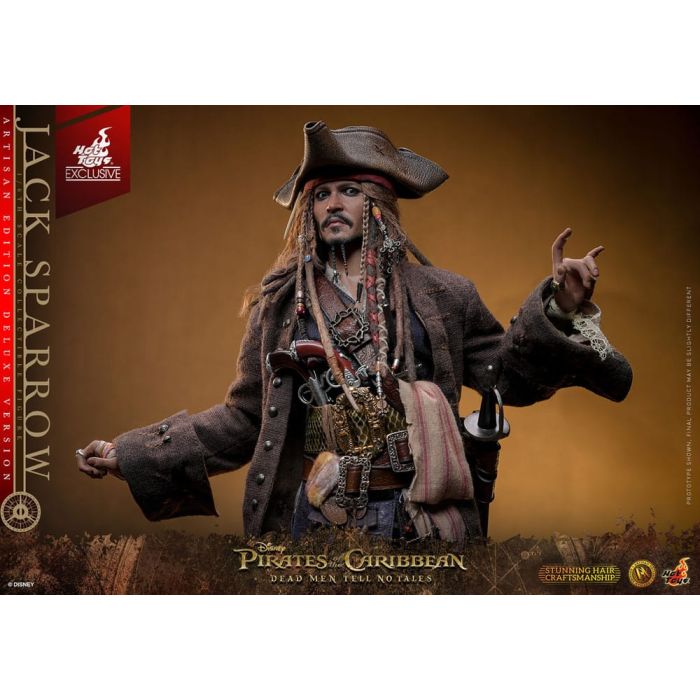 Jack Sparrow - Artisan Edition Deluxe Version - 1:6 Scale Figure - Hot Toys - Pirates of the Caribbean: Dead Men Tell No Tales