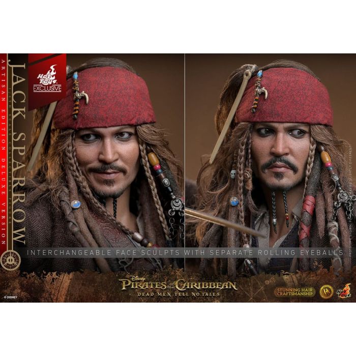 Jack Sparrow - Artisan Edition Deluxe Version - 1:6 Scale Figure - Hot Toys - Pirates of the Caribbean: Dead Men Tell No Tales