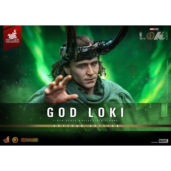 Loki DX Action Figure 1/6 God Loki Artisan Edition Hot Toys Exclusive 31 cm