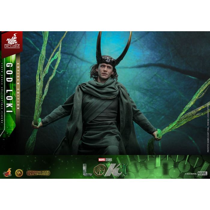 Loki DX Action Figure 1/6 God Loki Artisan Edition Hot Toys Exclusive 31 cm