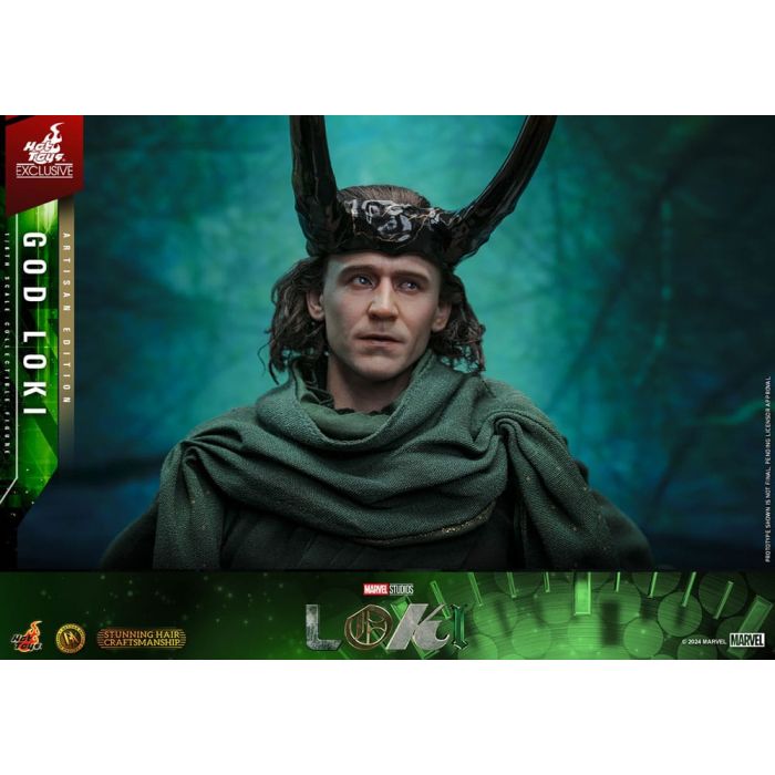 Loki DX Action Figure 1/6 God Loki Artisan Edition Hot Toys Exclusive 31 cm