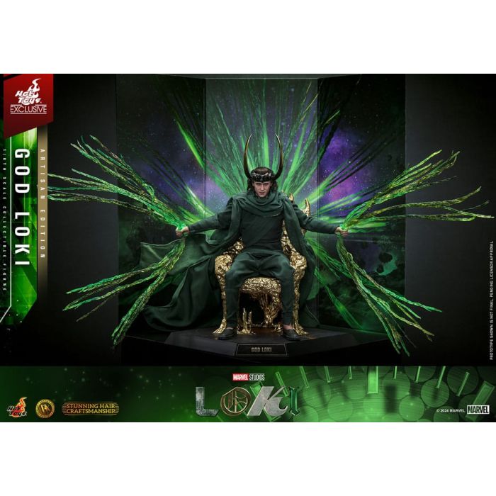 Loki DX Action Figure 1/6 God Loki Artisan Edition Hot Toys Exclusive 31 cm