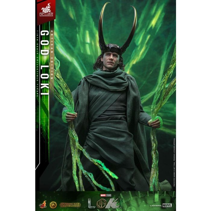 Loki DX Action Figure 1/6 God Loki Artisan Edition Hot Toys Exclusive 31 cm