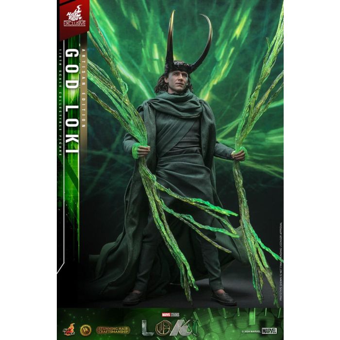 Loki DX Action Figure 1/6 God Loki Artisan Edition Hot Toys Exclusive 31 cm