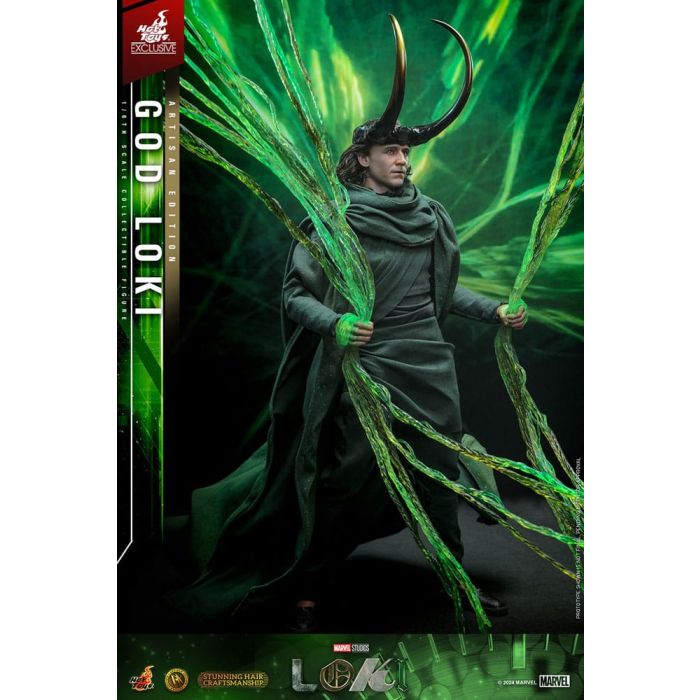 Loki DX Action Figure 1/6 God Loki Artisan Edition Hot Toys Exclusive 31 cm