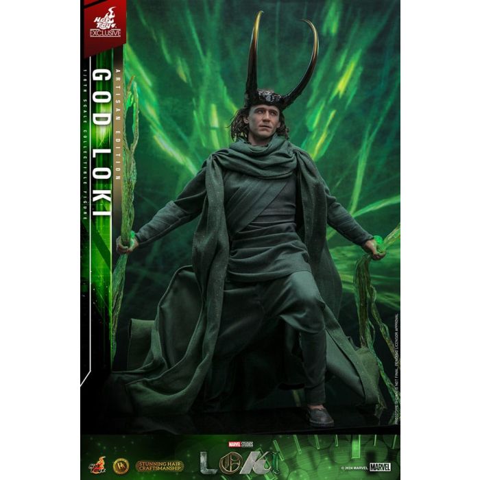 Loki DX Action Figure 1/6 God Loki Artisan Edition Hot Toys Exclusive 31 cm