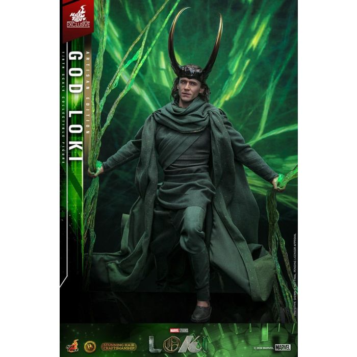 Loki DX Action Figure 1/6 God Loki Artisan Edition Hot Toys Exclusive 31 cm