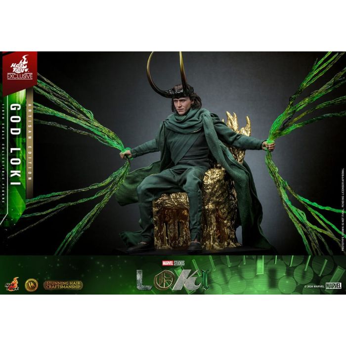 Loki DX Action Figure 1/6 God Loki Artisan Edition Hot Toys Exclusive 31 cm