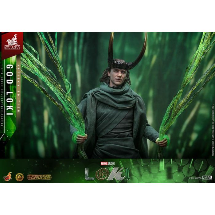 Loki DX Action Figure 1/6 God Loki Artisan Edition Hot Toys Exclusive 31 cm