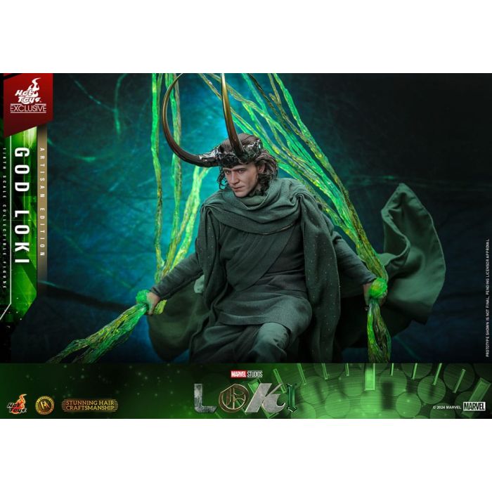 Loki DX Action Figure 1/6 God Loki Artisan Edition Hot Toys Exclusive 31 cm