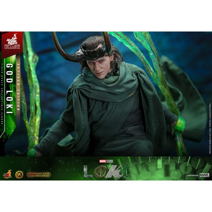 Loki DX Action Figure 1/6 God Loki Artisan Edition Hot Toys Exclusive 31 cm