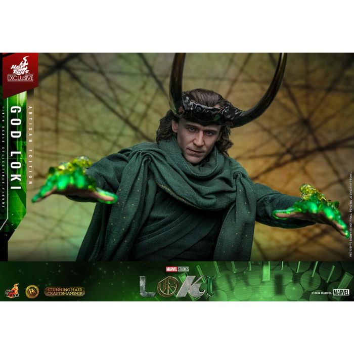 Loki DX Action Figure 1/6 God Loki Artisan Edition Hot Toys Exclusive 31 cm