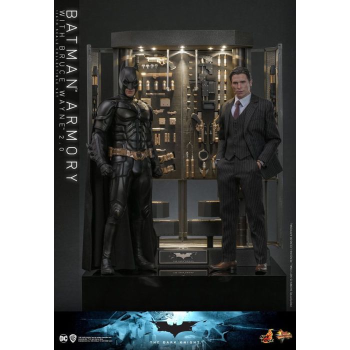 The Dark Knight Movie Masterpiece Action Figures & Diorama 1/6 Batman Armory with Bruce Wayne (2.0) 30 cm