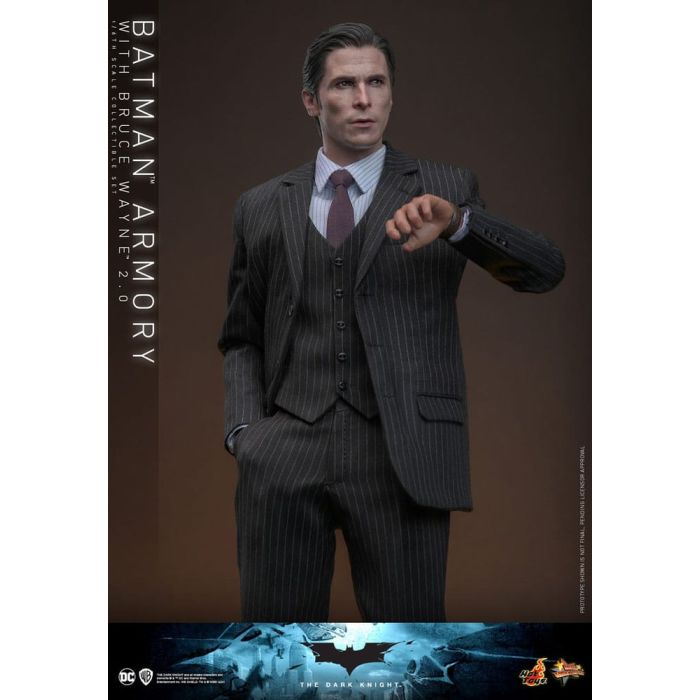 The Dark Knight Movie Masterpiece Action Figures & Diorama 1/6 Batman Armory with Bruce Wayne (2.0) 30 cm