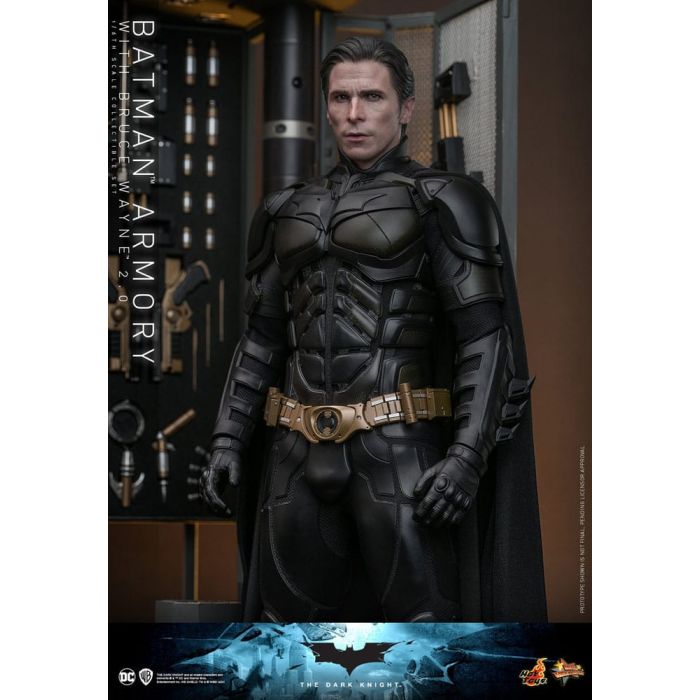 The Dark Knight Movie Masterpiece Action Figures & Diorama 1/6 Batman Armory with Bruce Wayne (2.0) 30 cm