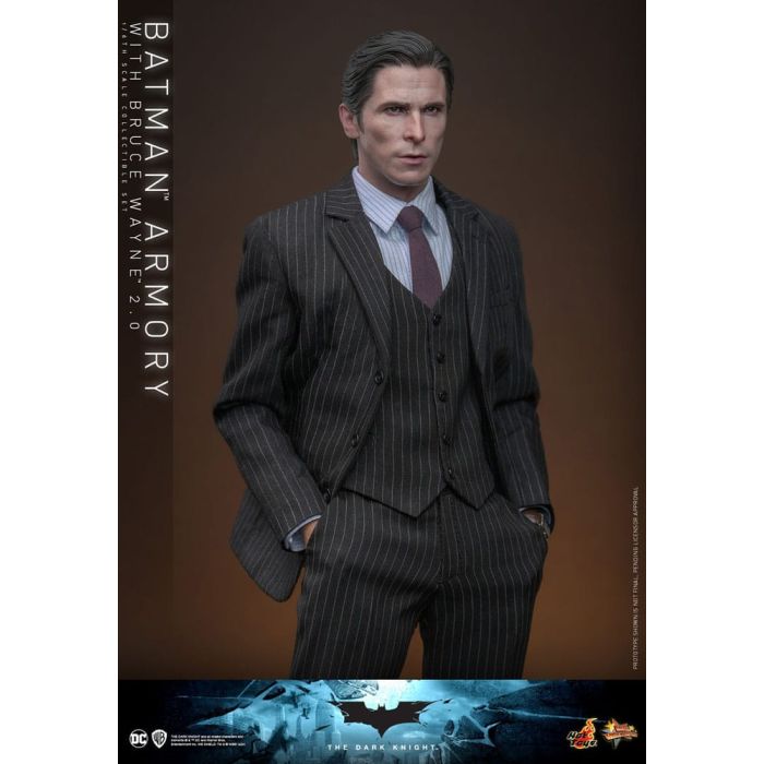 The Dark Knight Movie Masterpiece Action Figures & Diorama 1/6 Batman Armory with Bruce Wayne (2.0) 30 cm