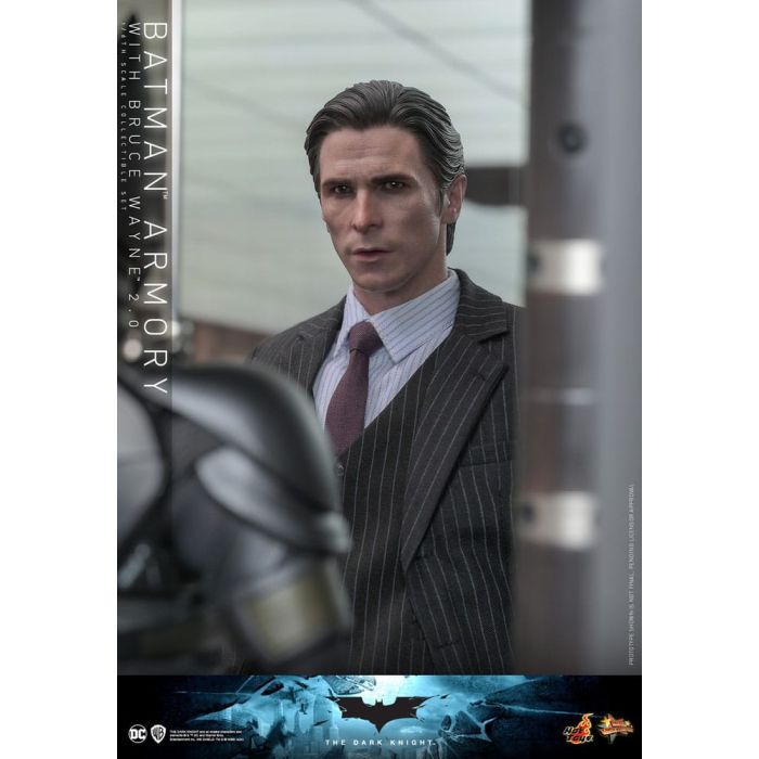 The Dark Knight Movie Masterpiece Action Figures & Diorama 1/6 Batman Armory with Bruce Wayne (2.0) 30 cm