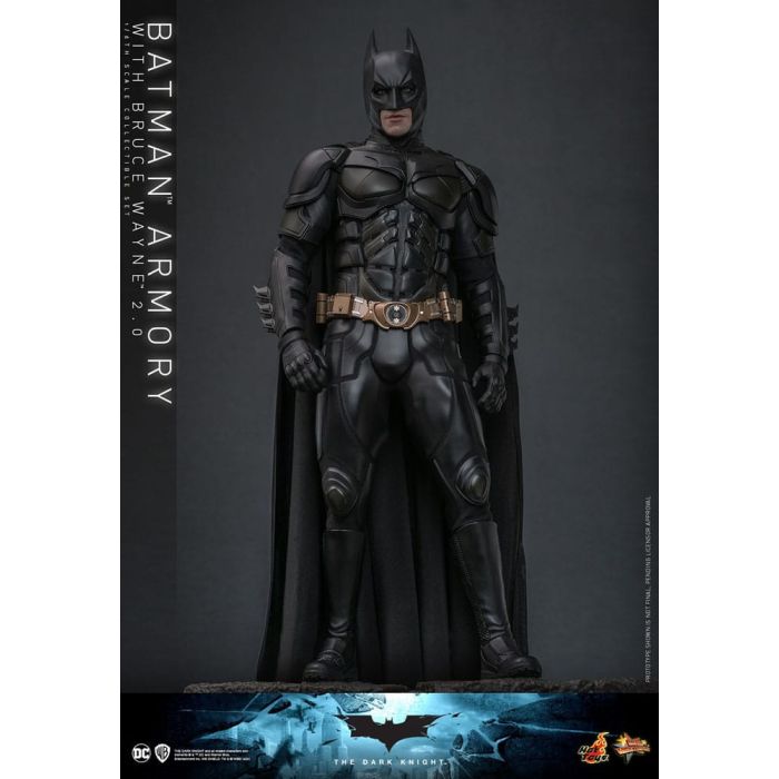 The Dark Knight Movie Masterpiece Action Figures & Diorama 1/6 Batman Armory with Bruce Wayne (2.0) 30 cm