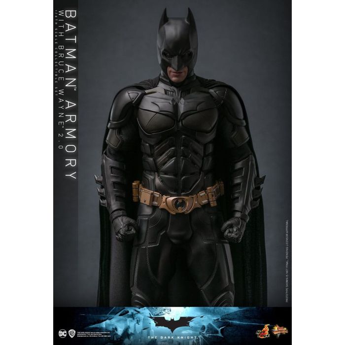The Dark Knight Movie Masterpiece Action Figures & Diorama 1/6 Batman Armory with Bruce Wayne (2.0) 30 cm