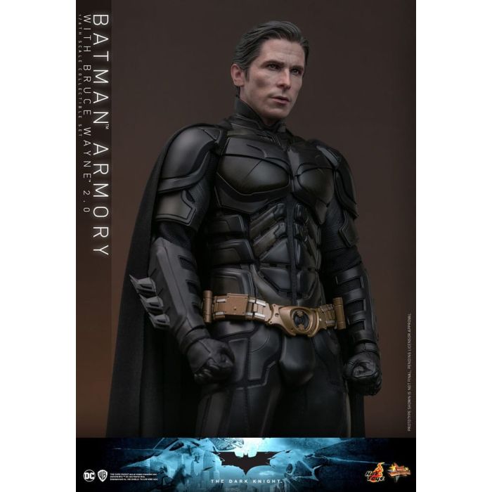 The Dark Knight Movie Masterpiece Action Figures & Diorama 1/6 Batman Armory with Bruce Wayne (2.0) 30 cm