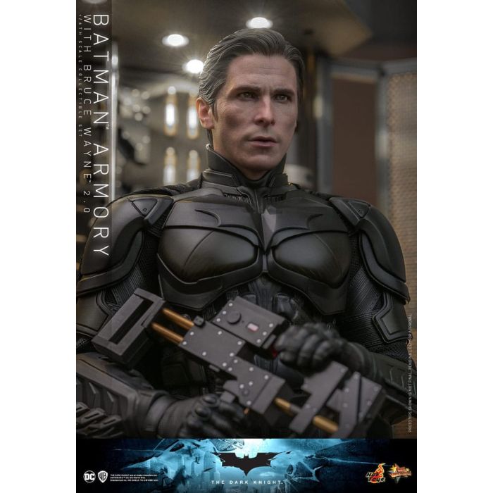 The Dark Knight Movie Masterpiece Action Figures & Diorama 1/6 Batman Armory with Bruce Wayne (2.0) 30 cm