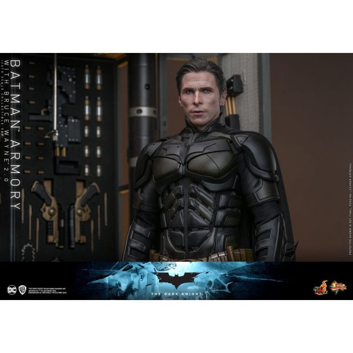 The Dark Knight Movie Masterpiece Action Figures & Diorama 1/6 Batman Armory with Bruce Wayne (2.0) 30 cm